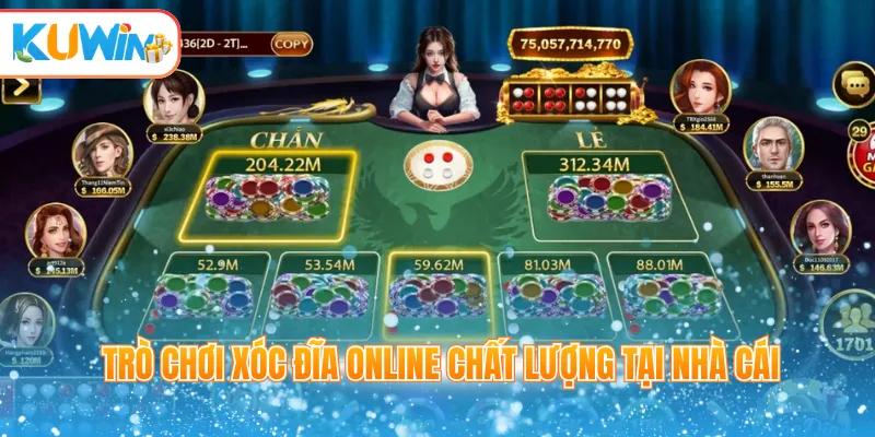 Trò chơi xóc đĩa online chất lượng tại nhà cái